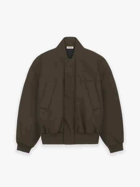 Boiled Wool Double Breasted Overcoat