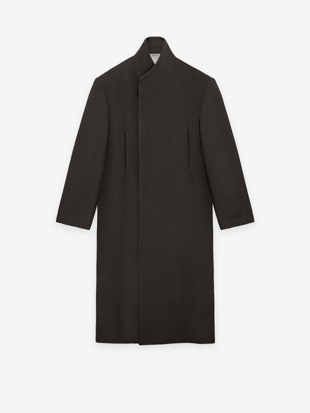 Boiled Wool Double Breasted Overcoat