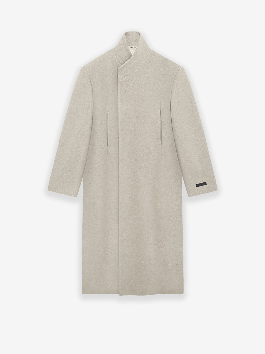 Boiled Wool Stand Collar Overcoat - Fear of God