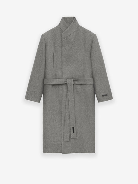 Double Wool Stand Collar Overcoat
