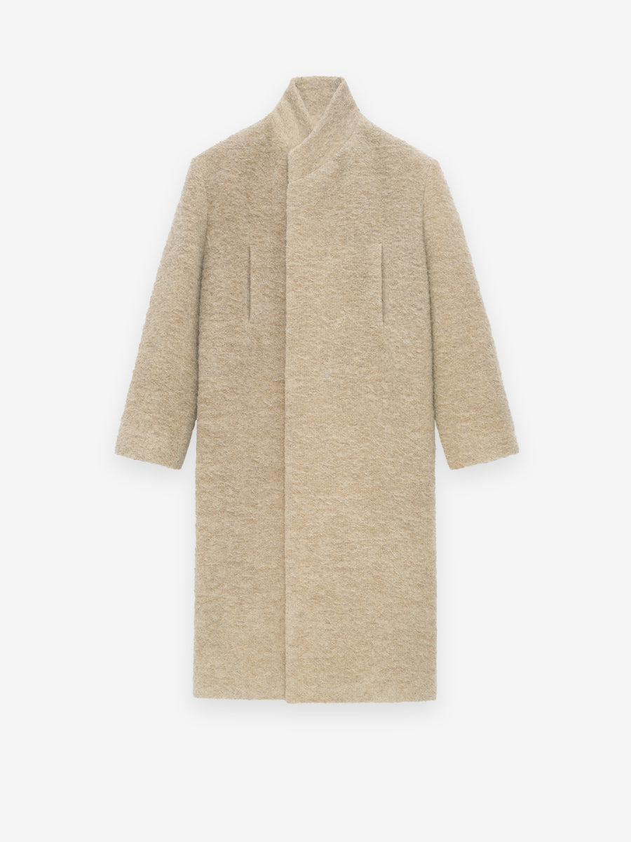 Wool Boucle Stand Collar Overcoat - Fear of God