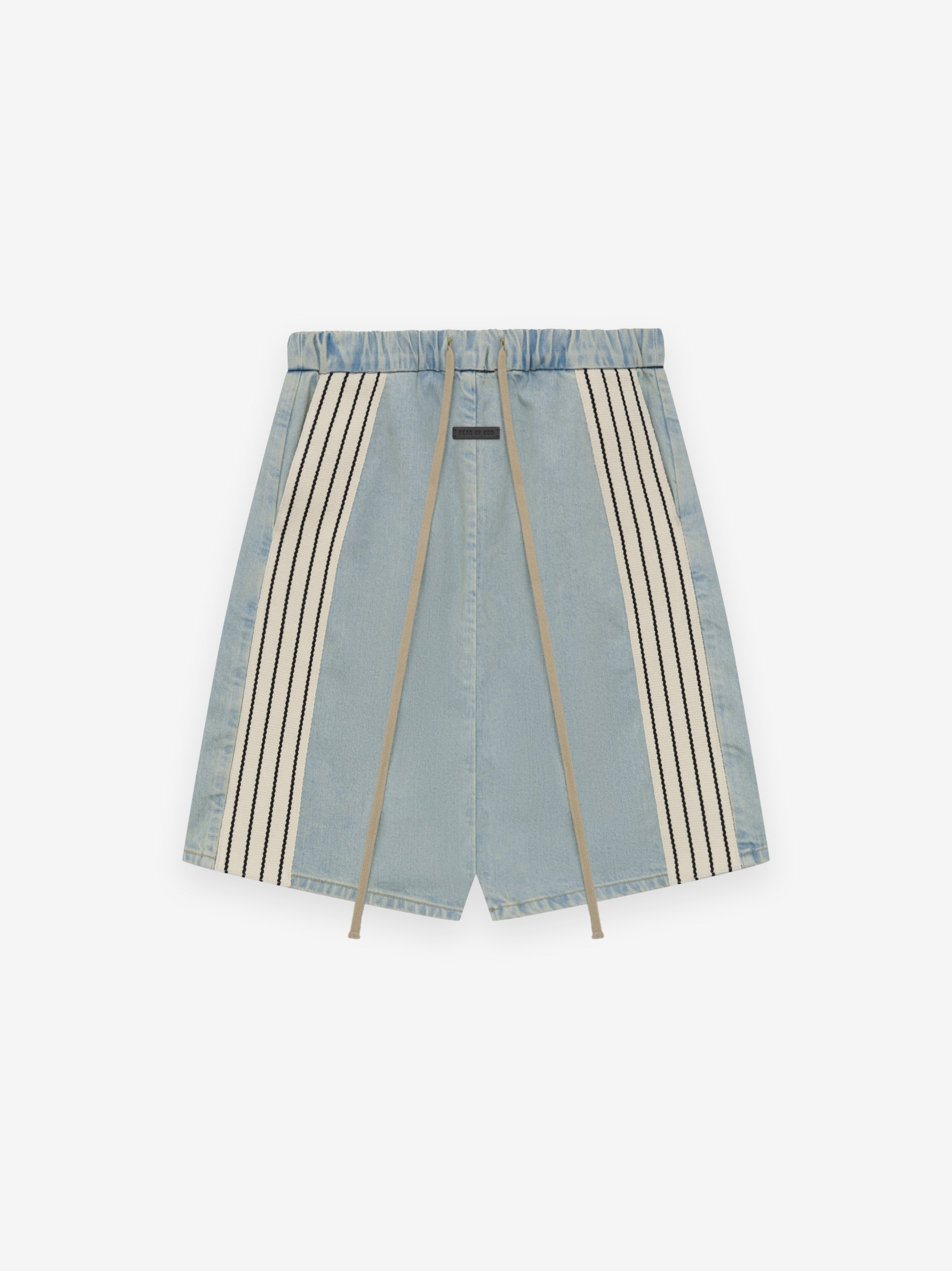 Denim Striped Relaxed Short