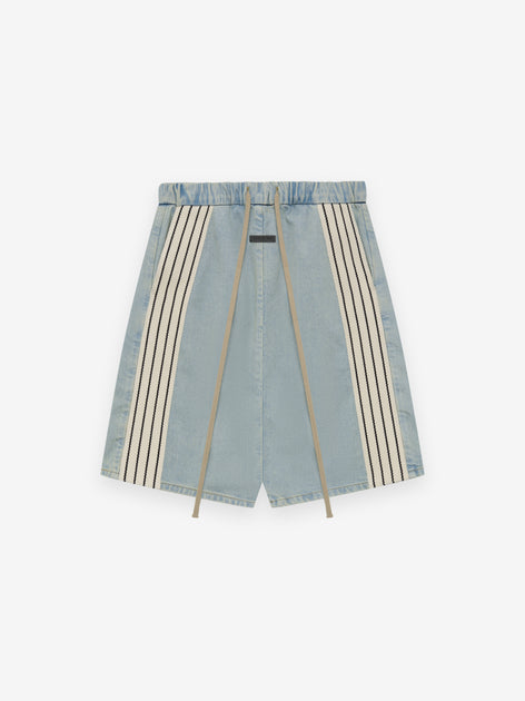 Denim Striped Relaxed Short