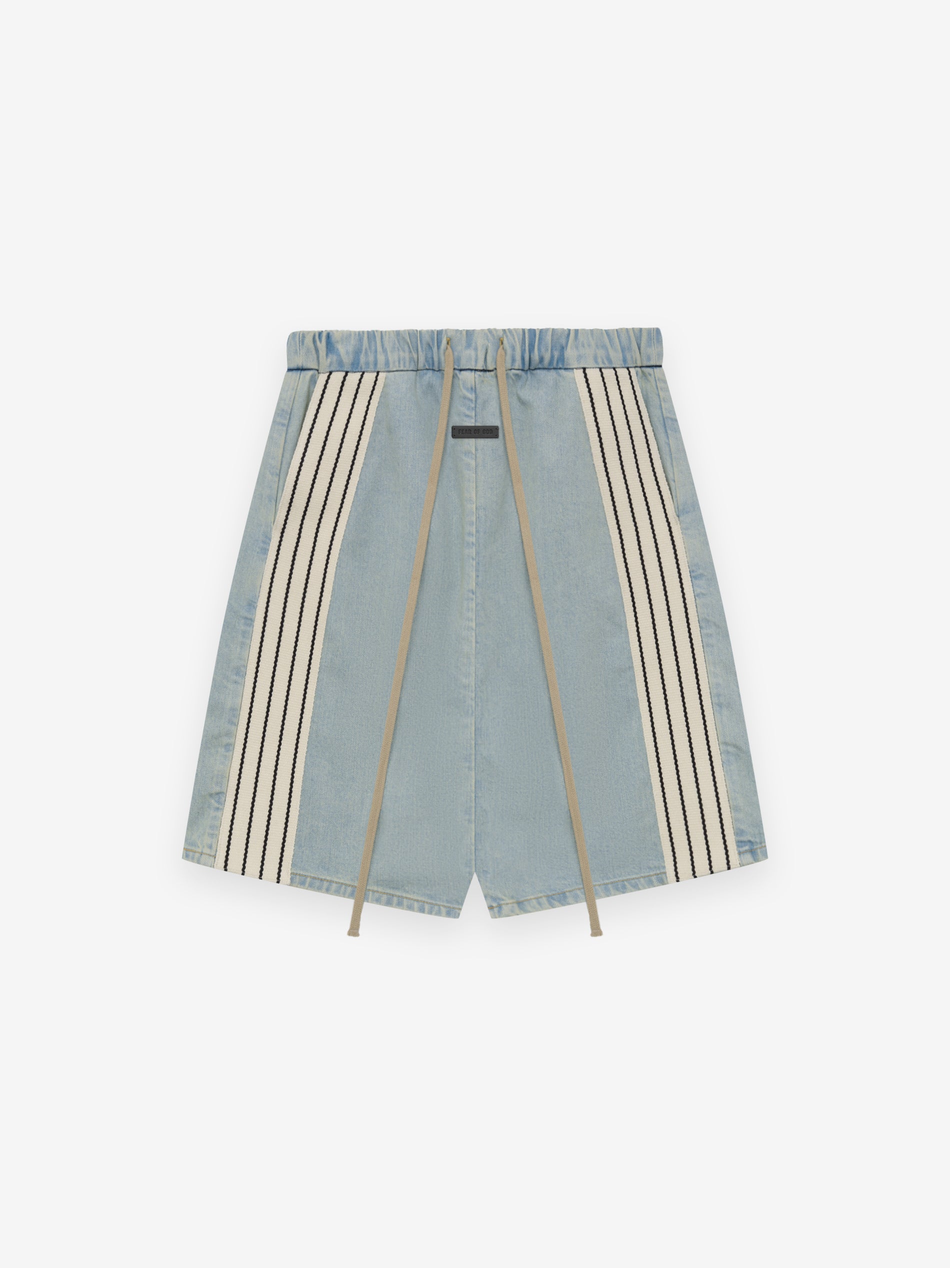 LIGHT STRIPED DENIM SHORT