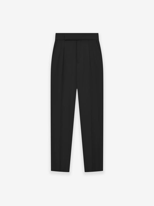 Heavy Twill Drawstring Wide Leg Pant