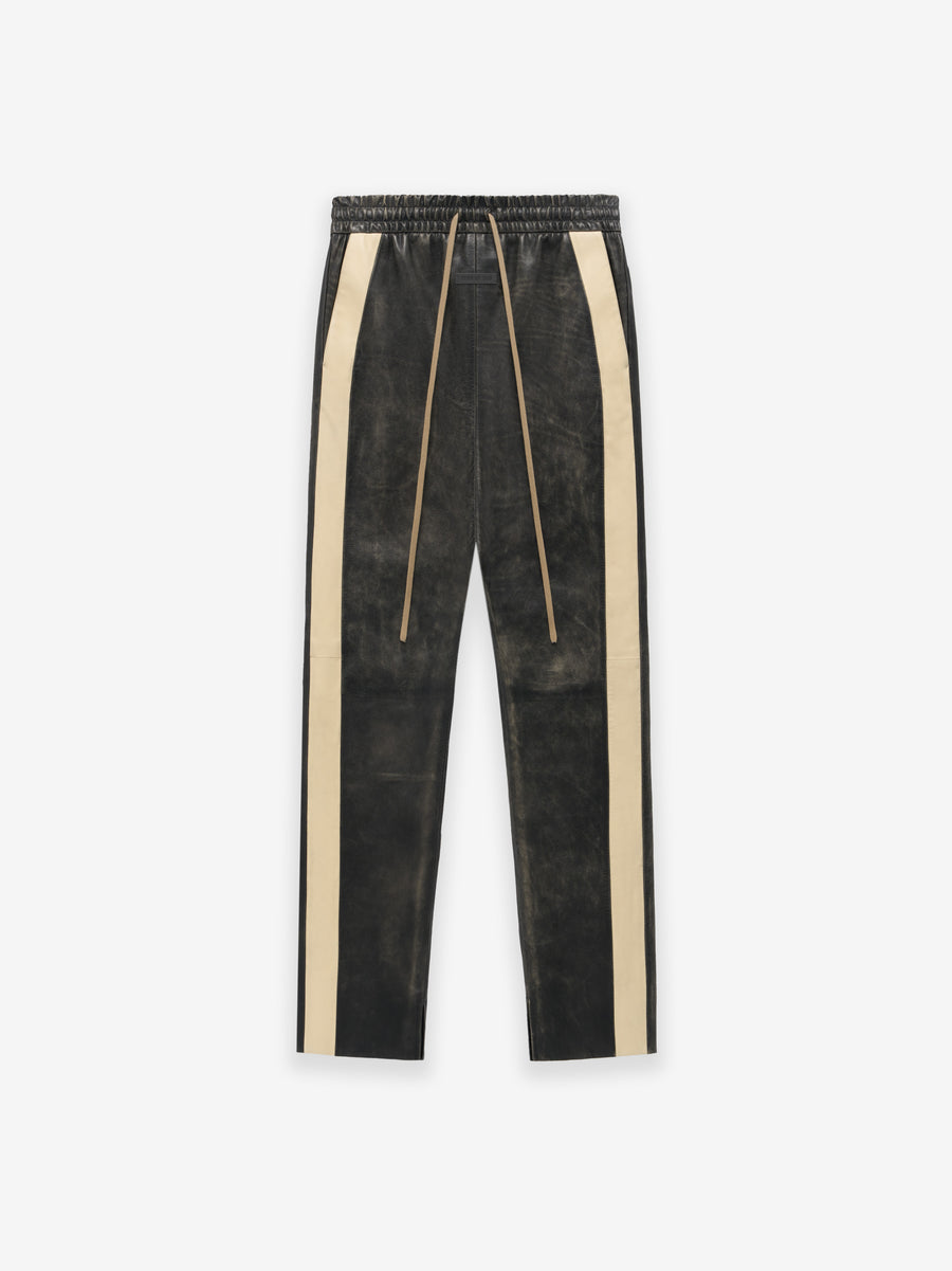 Vintage Leather Stripe Forum Pant Black / XS view 1