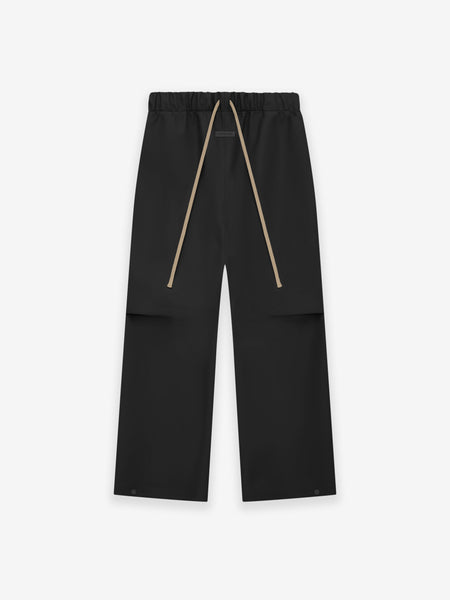 Rubber Knee Pleat Wide Leg Pant