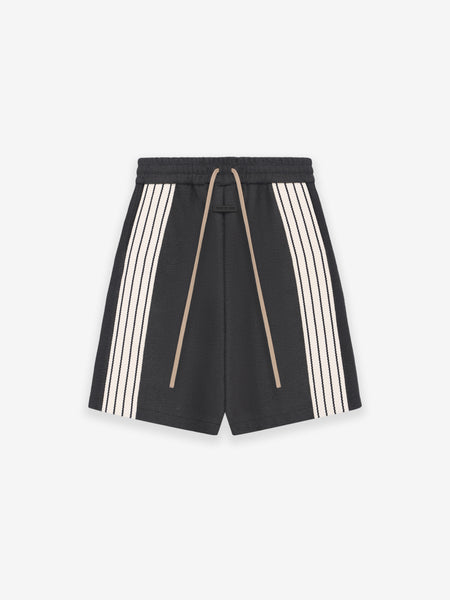 Boiled Wool Striped Relaxed Short