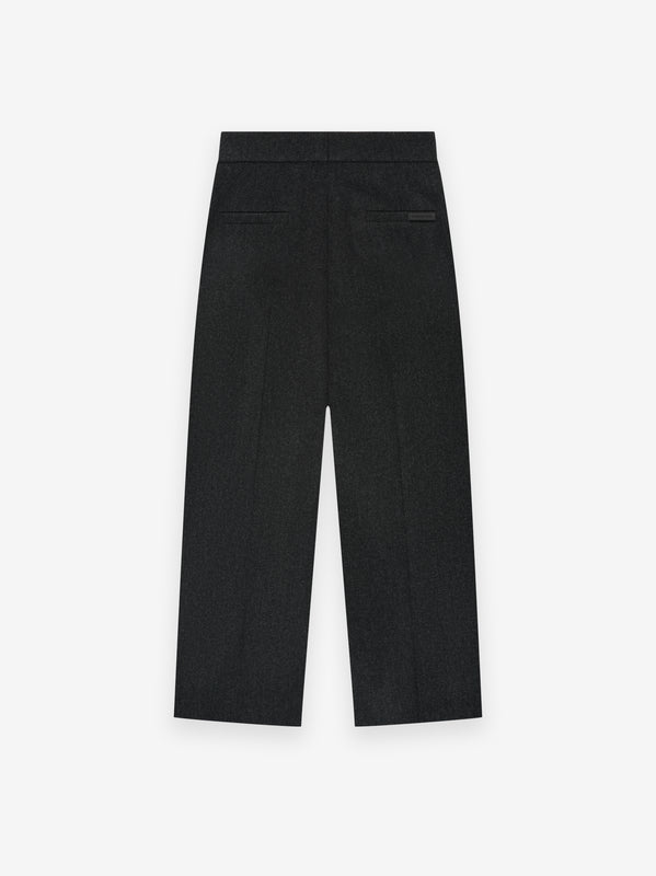 Brushed Wool Cashmere Wide Leg Pants