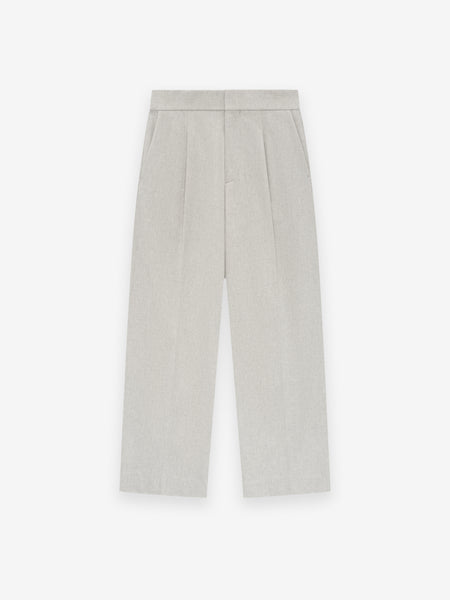 Brushed Wool Cashmere Wide Leg Pants