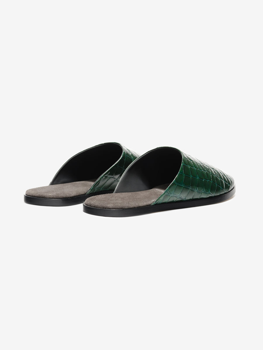 Croc Printed Slippers Bottle Green / 40 view 3