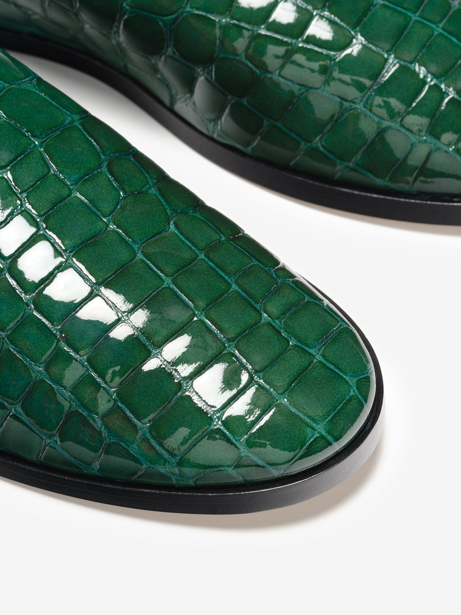 Croc Printed Slippers Bottle Green / 40 view 6