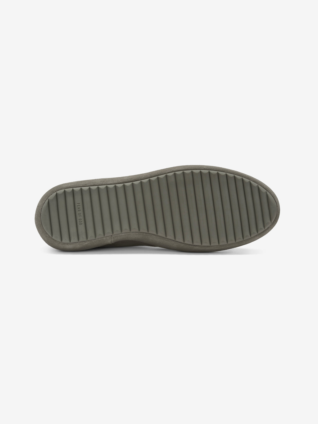 Suede Lace Up Runner featuring a lightly textured sole with horizontal grooves designed for traction and durability in casual footwear style.