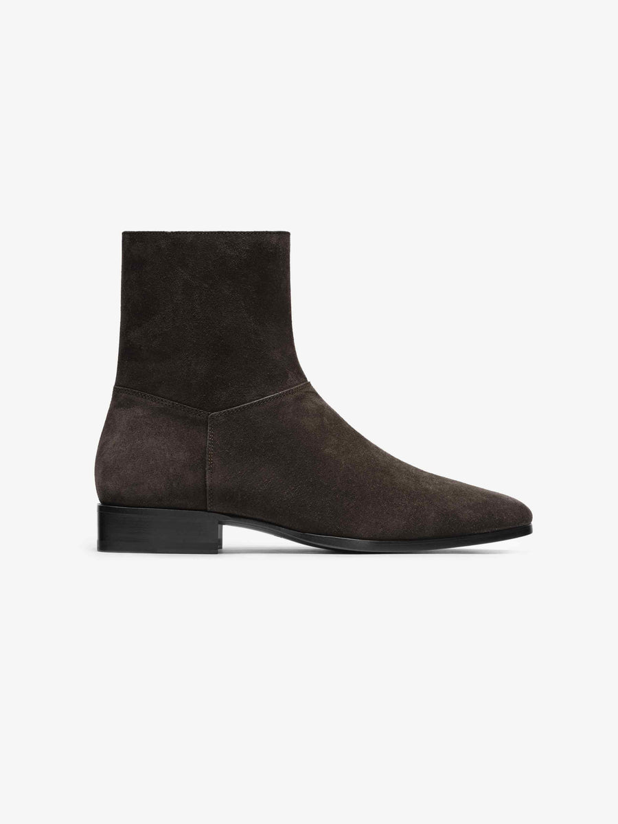 Suede Ankle Boot Dark Brown / 40 view 1