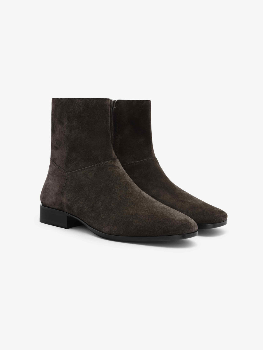 Suede Ankle Boot Dark Brown / 40 view 2