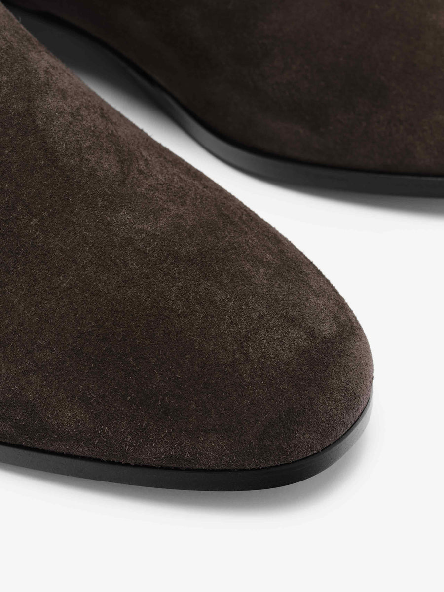 Suede Ankle Boot Dark Brown / 40 view 5