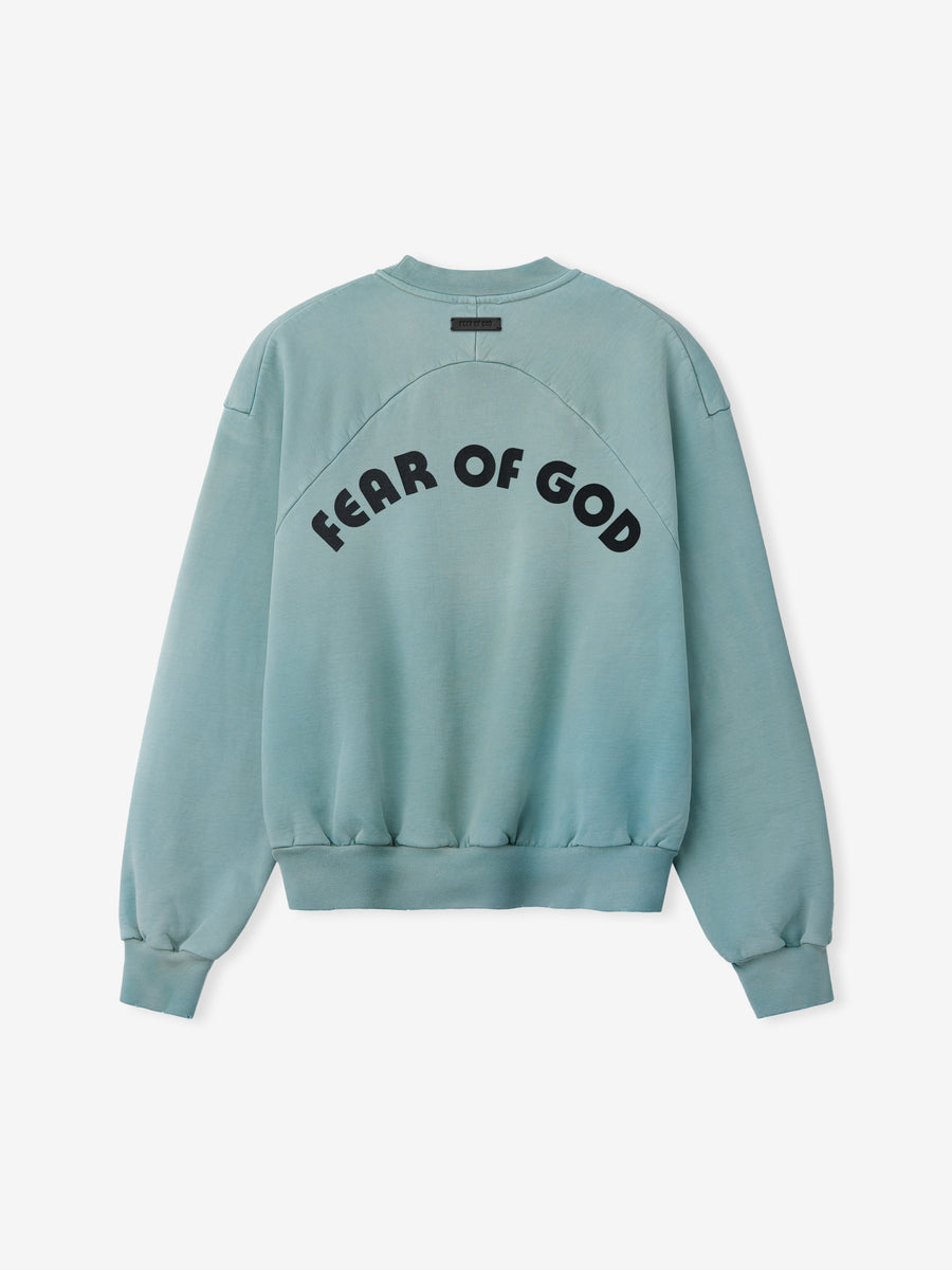 Baseball Classic Half Raglan Sweatshirt Sky / XS view 3