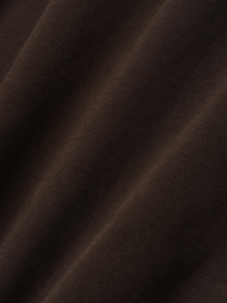 Womens Classic Half Raglan Hoodie Dark Brown / XS view 4