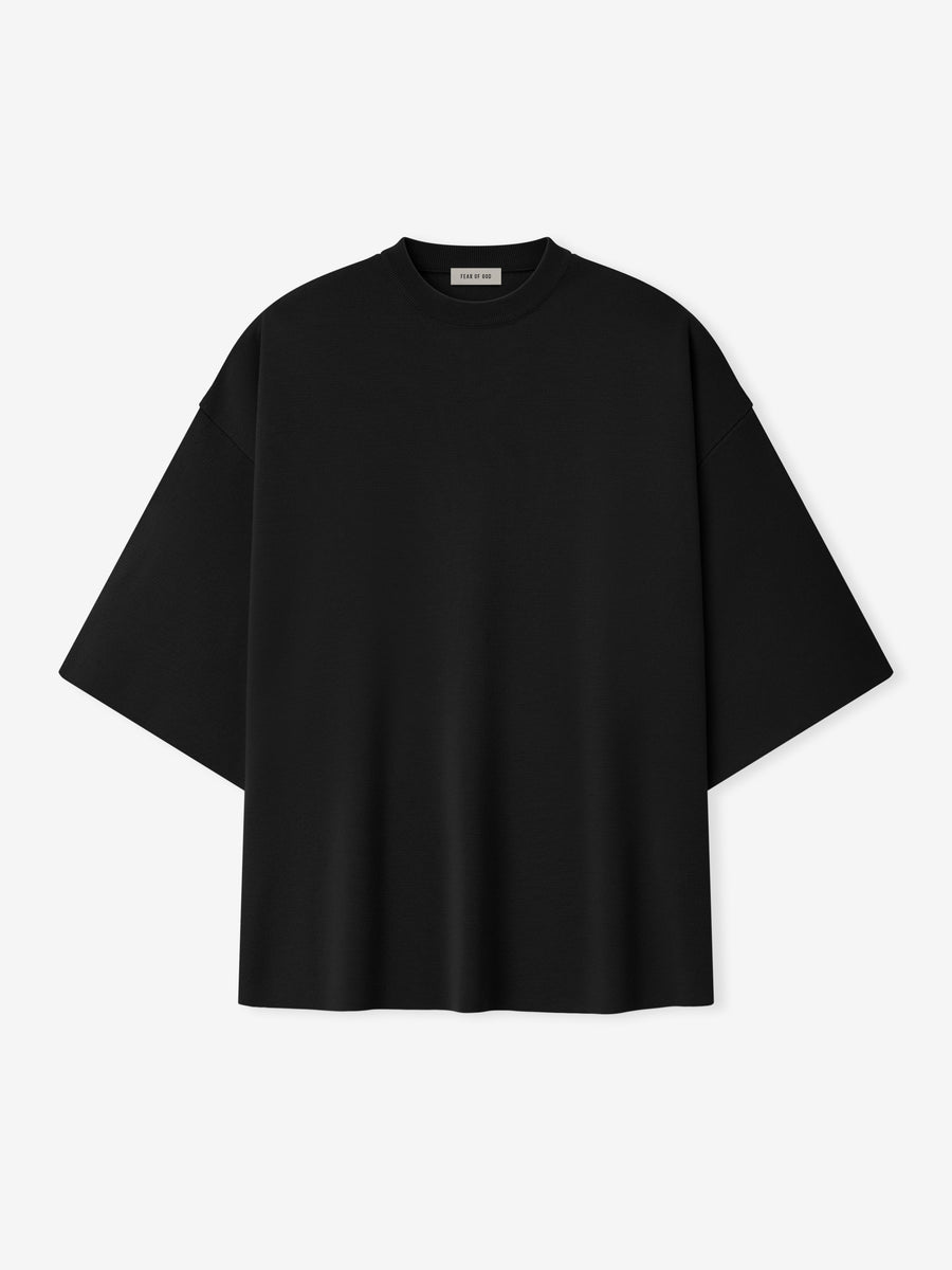 Merino Milano Knit Tee Black / XS view 2