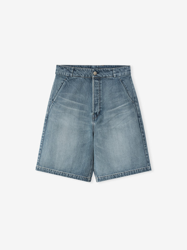 Denim Utility Shorts view 2
