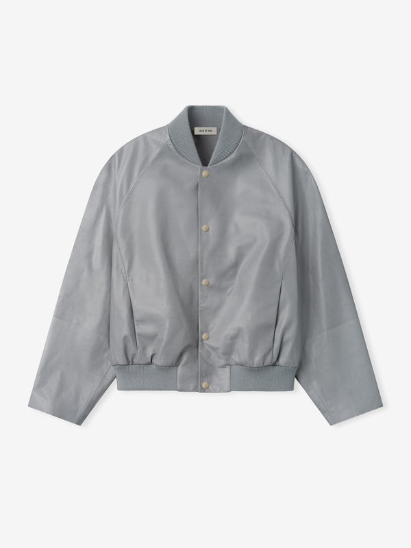 Leather 9 Raglan Bomber Jacket view 2