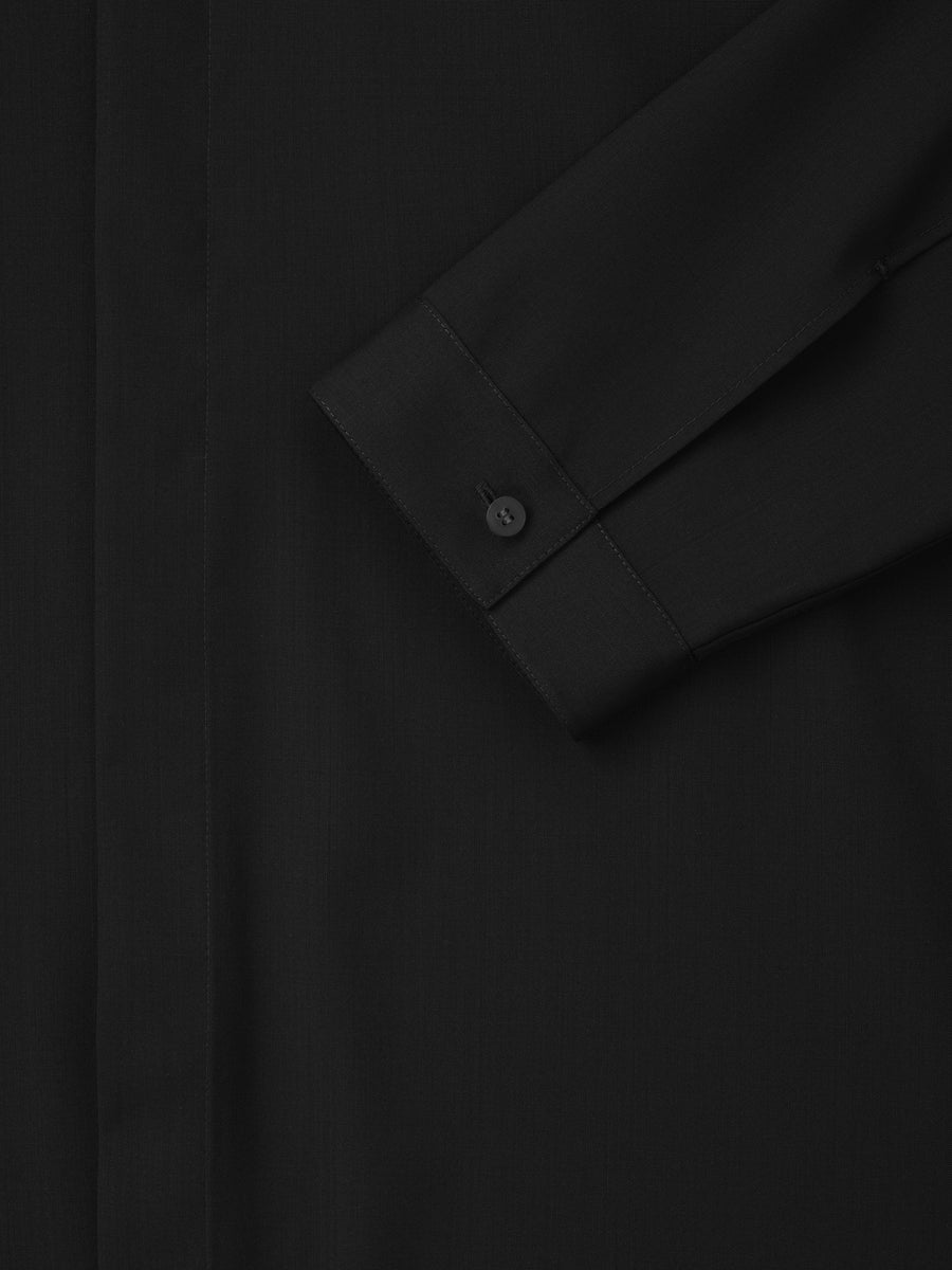 Easy Care Wool Classic Shirt Black / XS view 5