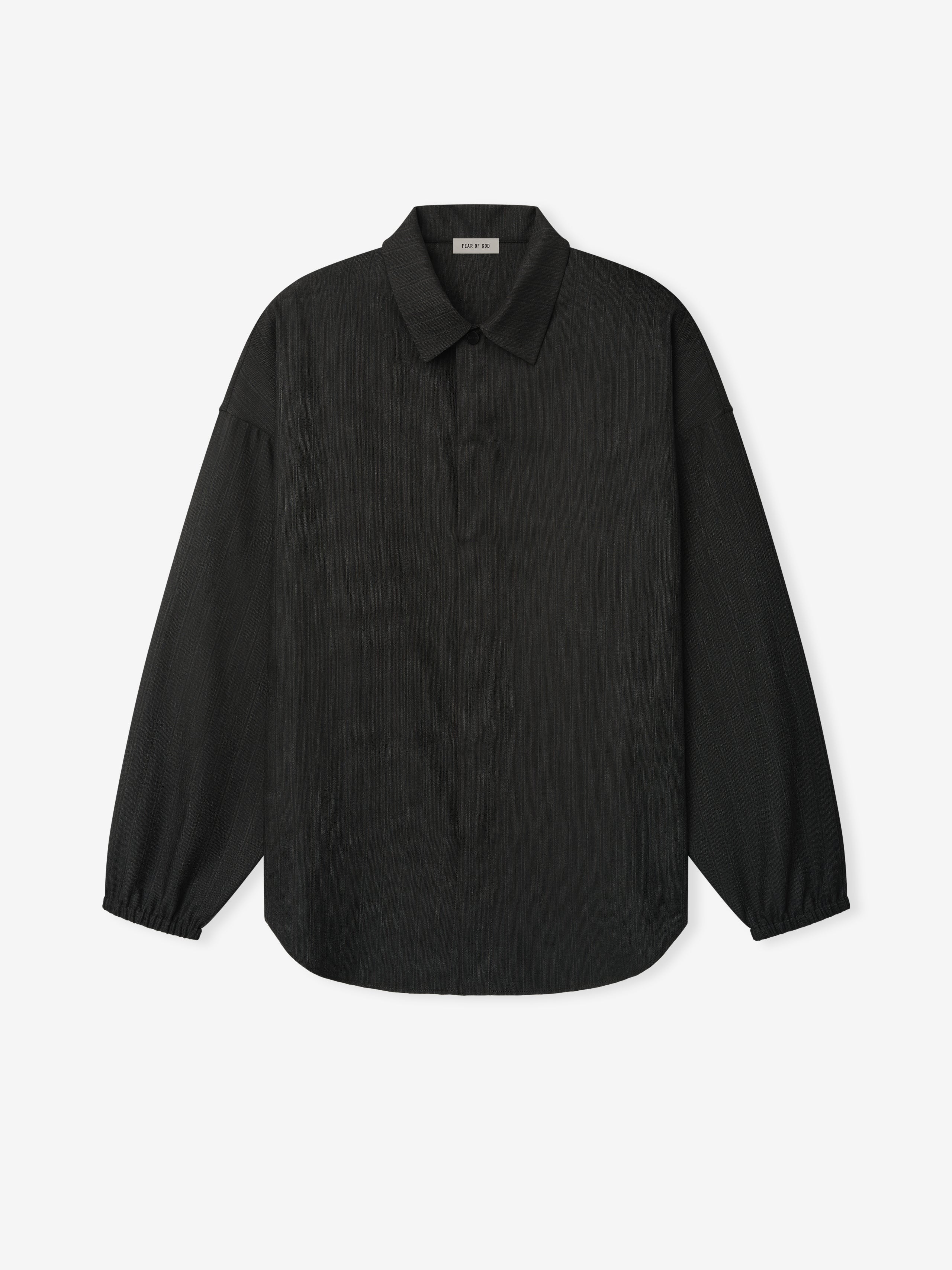 最終値下げ fearofgod stripe shirt Black Striped Wool Elastic Cuff Shirt – Fear of God