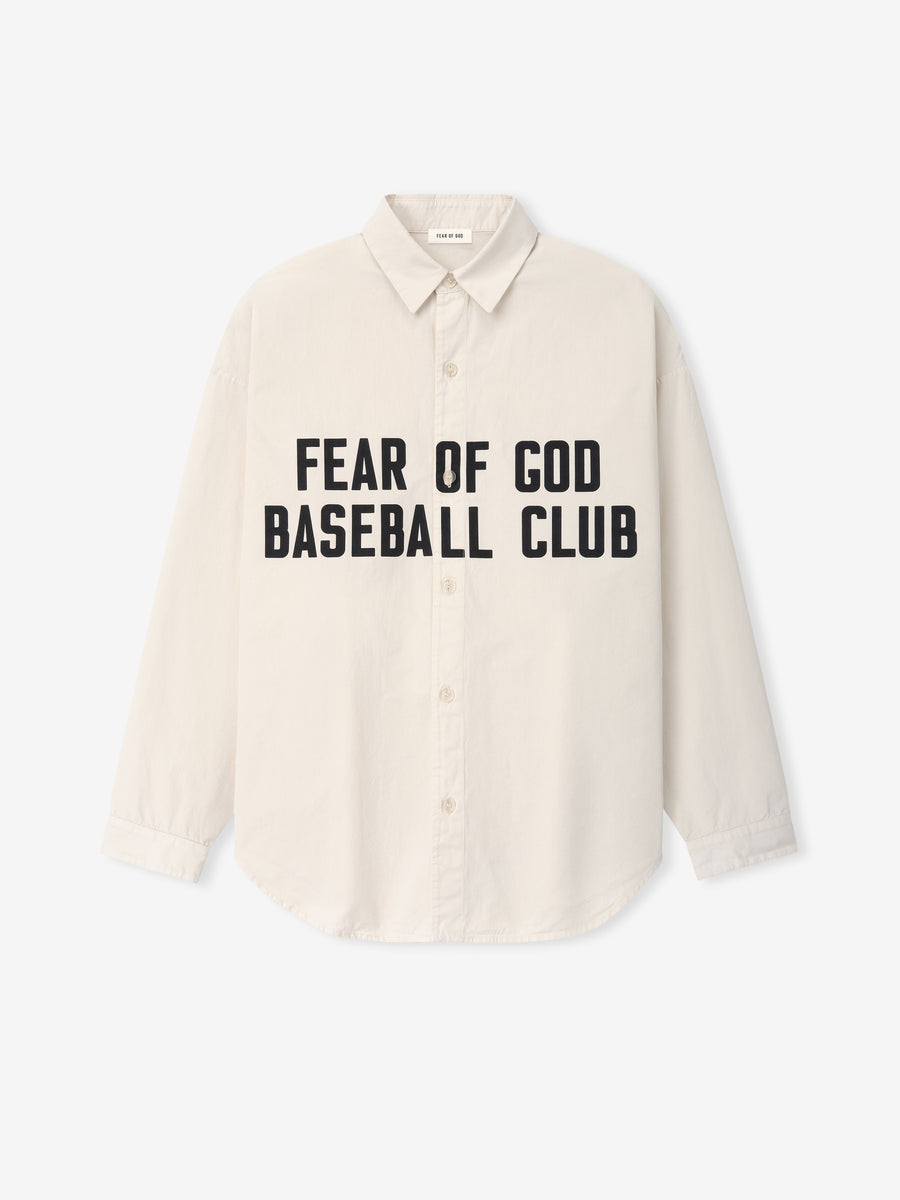Garment Dyed Cotton Relaxed Shirt Natural / XS view 1