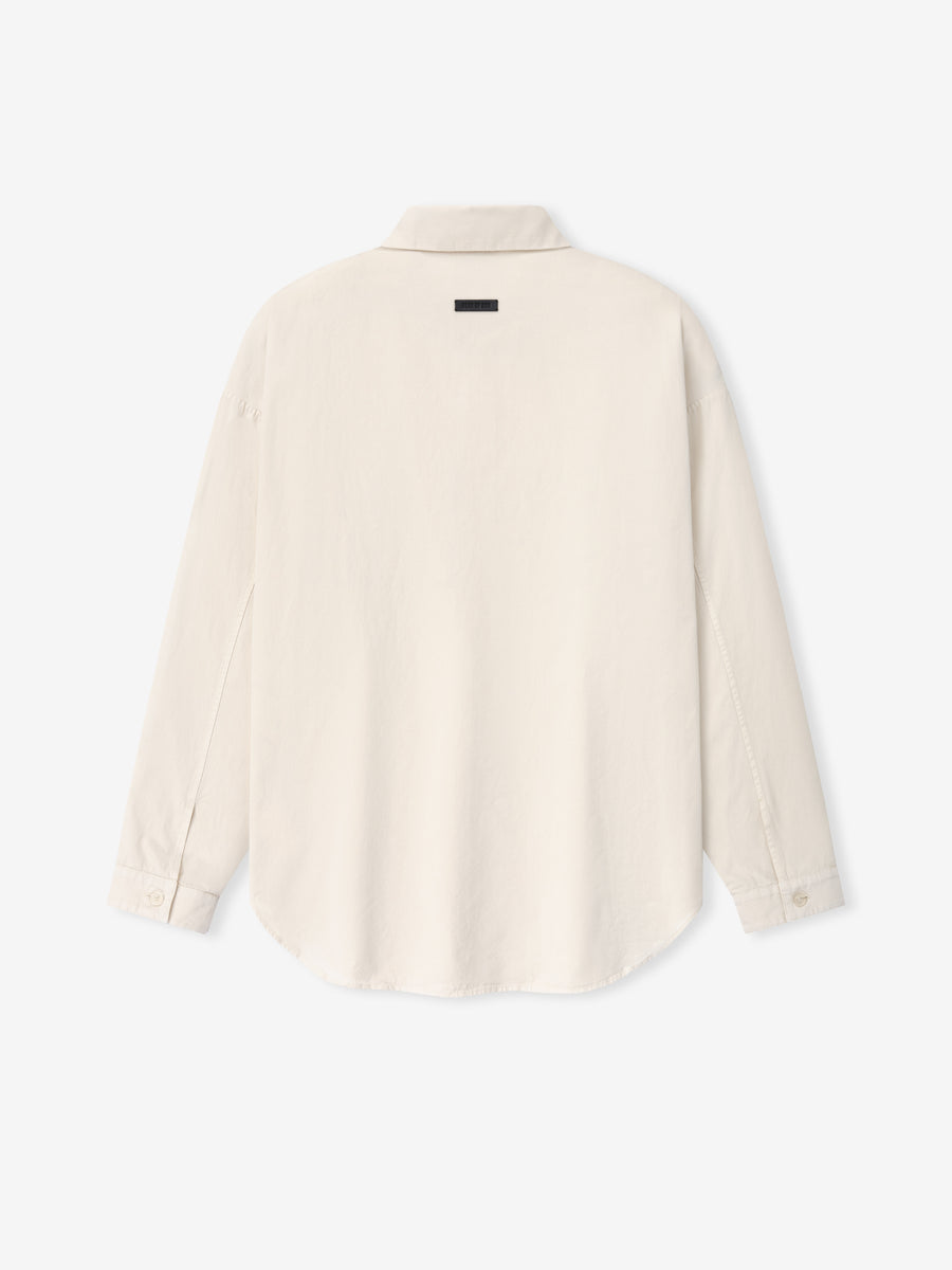 Garment Dyed Cotton Relaxed Shirt Natural / XS view 2