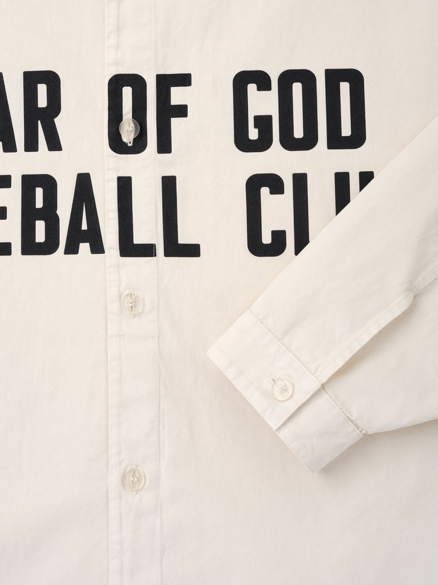 Garment Dyed Cotton Relaxed Shirt Natural / XS view 4
