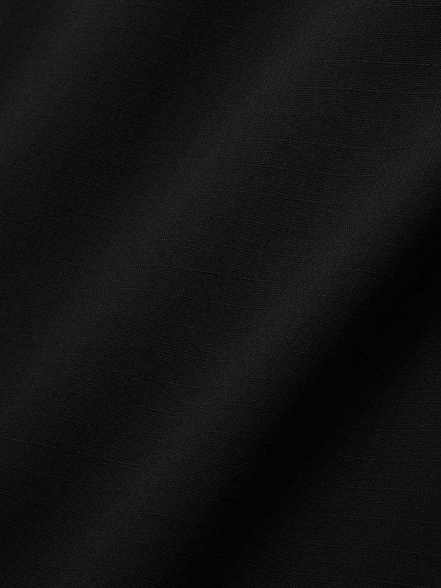 Wool Ripstop Relaxed Long Jacket Black / XS view 9