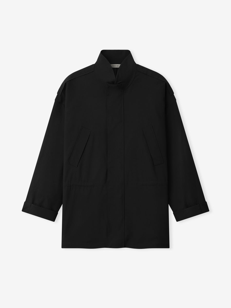 Wool Ripstop Parka Black / XS view 3