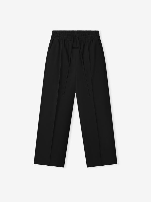 Cotton Wool Oxford Wide Leg Drawstring Pants view 2