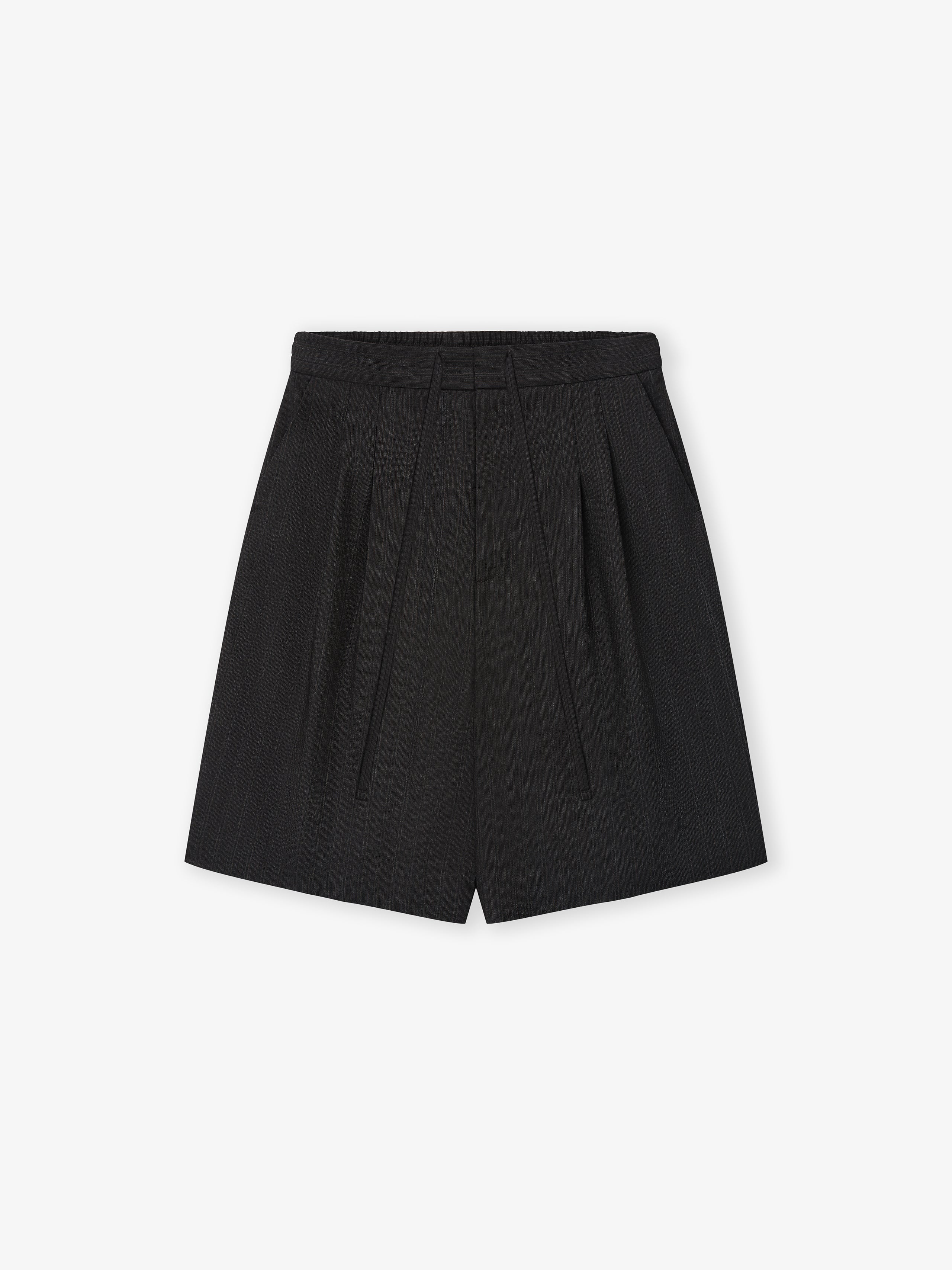 Black Striped Wool Baggy Shorts – Fear of God