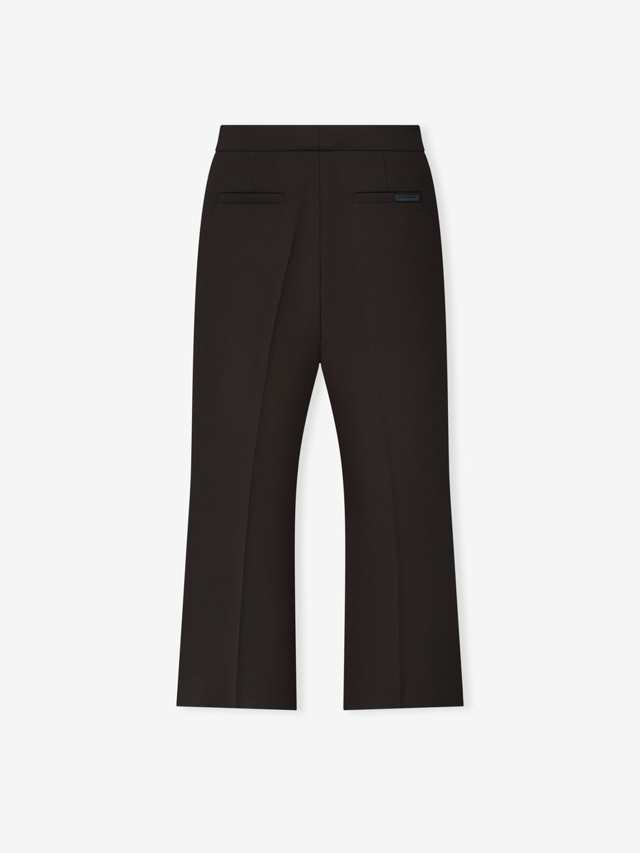 Double Weave Wool Tailored Flared Pants Brown / 46 view 3