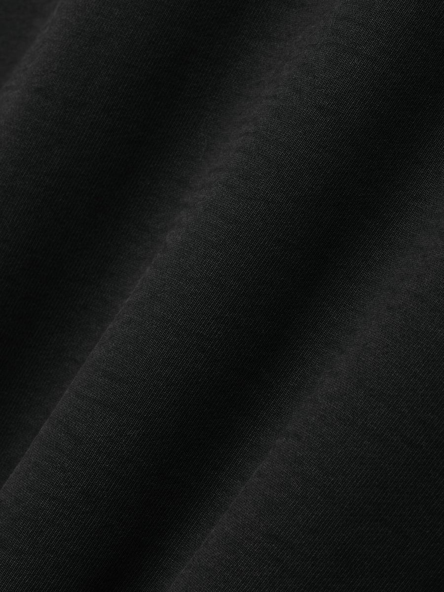 Womens Sunfaded Classic Half Raglan Fleece Hoodie Black / XS view 4