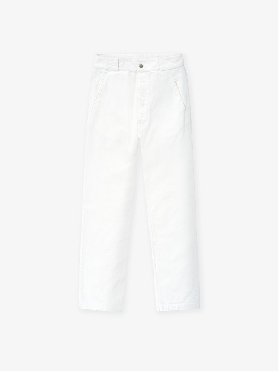 Womens Cotton Twill Utility Pant White / 24 view 4