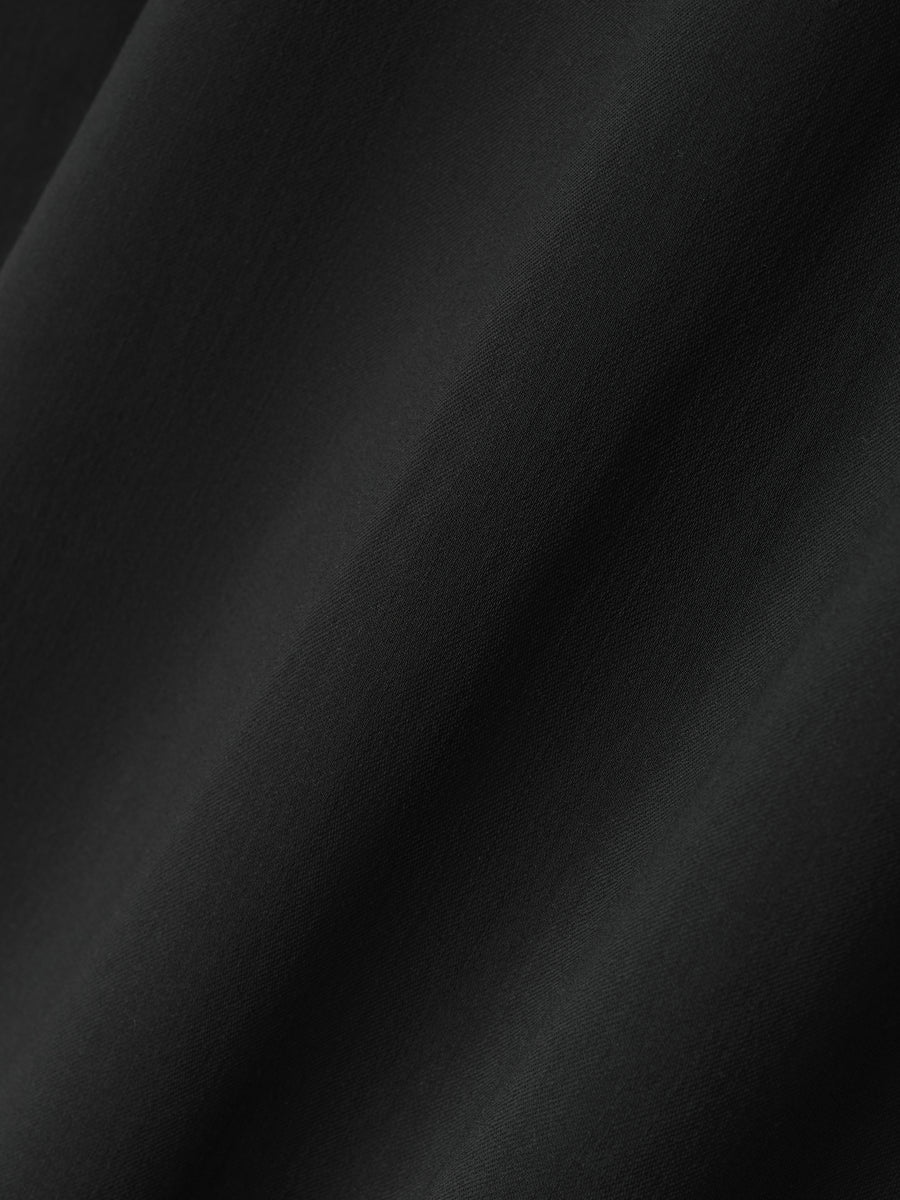 Womens Superfine Wool Boat Neck Tee Off Black / XS view 4