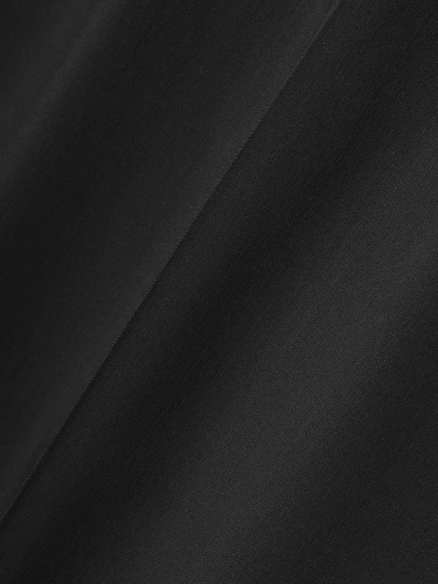 Womens Superfine Wool Twill Wide Leg Pants Off Black / 36 view 5