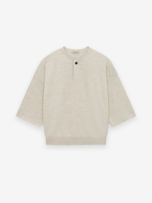 Fine Knit Henley Tee