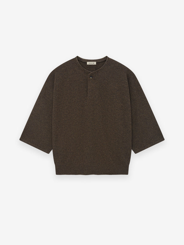 Fine Knit Henley Tee