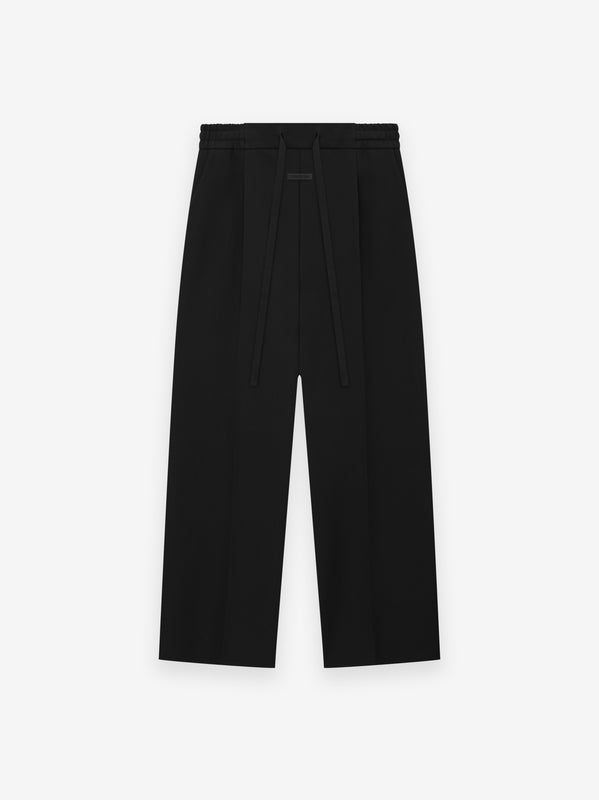 Heavy Twill Drawstring Wide Leg Pant