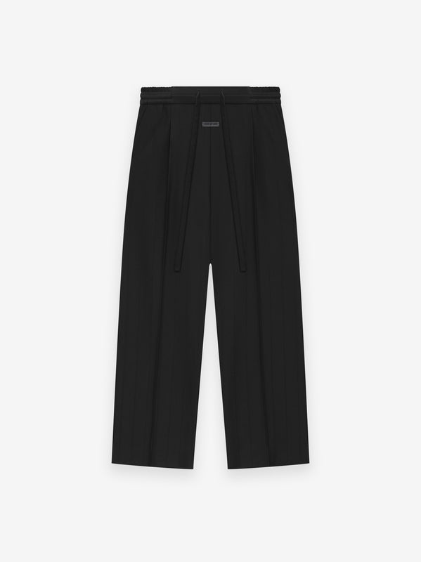 Pintstripe Drawstring Wide Leg Pant