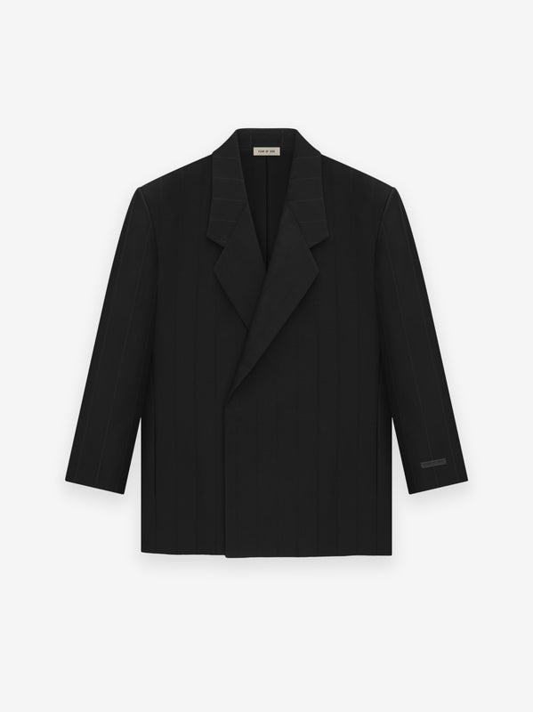 Pinstripe Relaxed Blazer