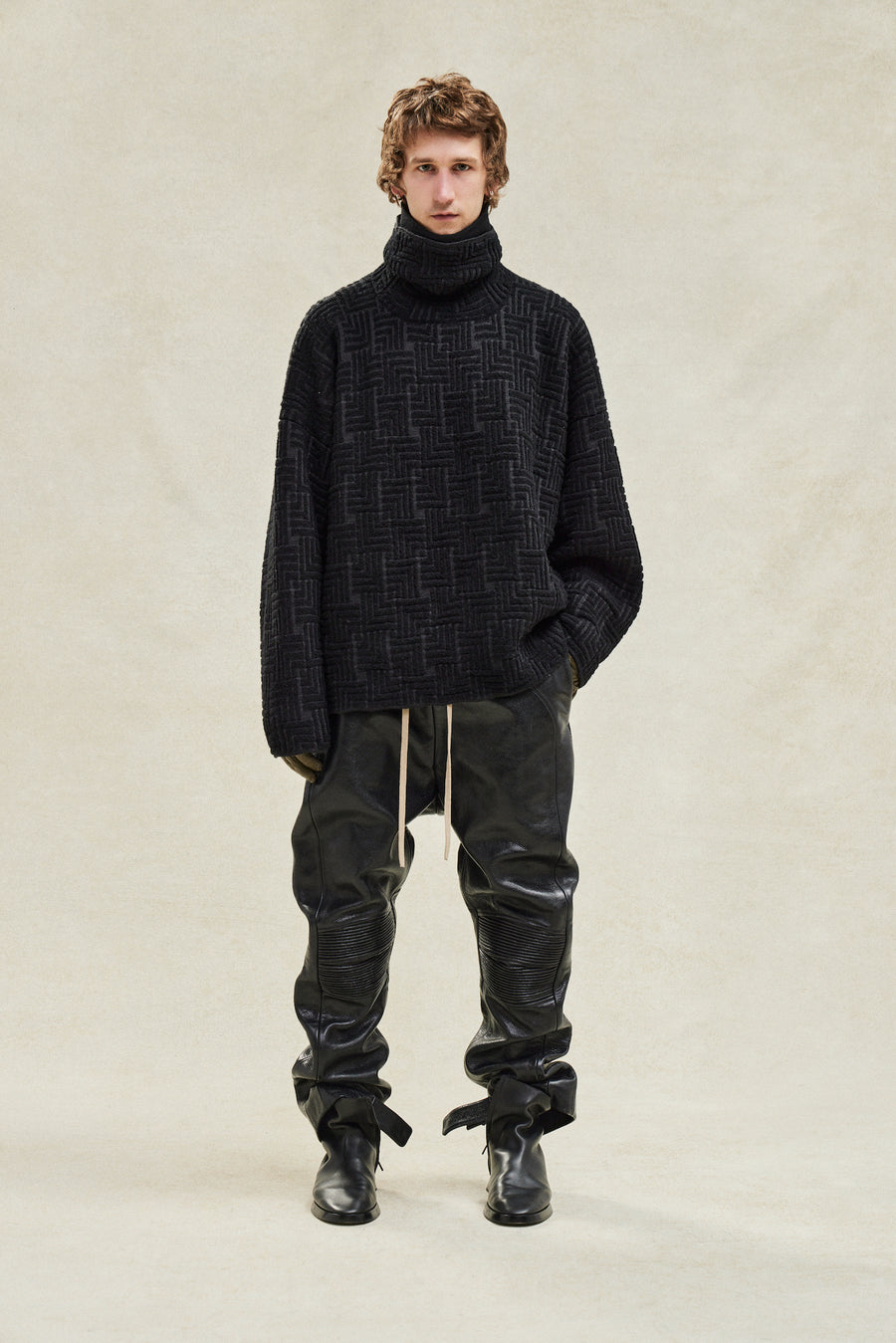 Wool Jacquard High Neck Sweater - Fear of God