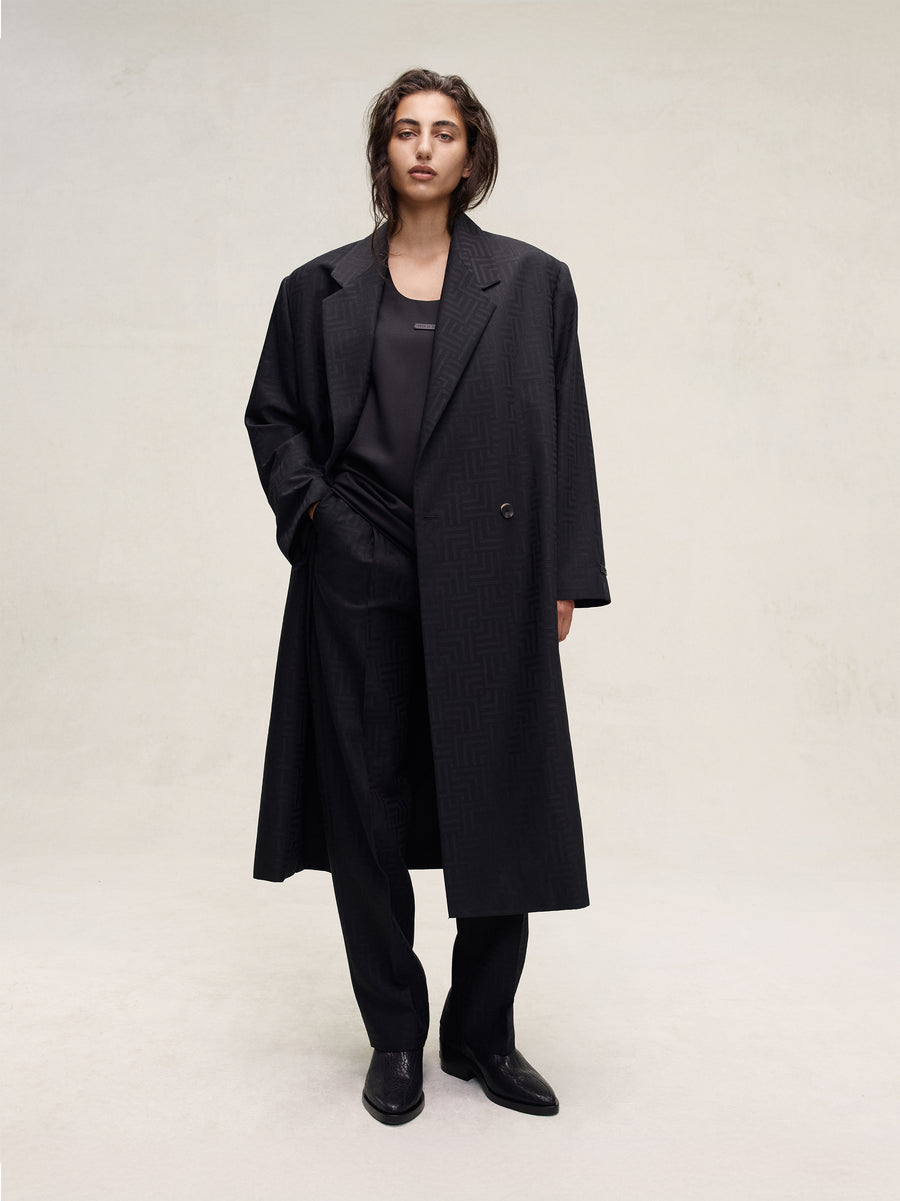 Wool Jacquard Classic Overcoat - Fear of God