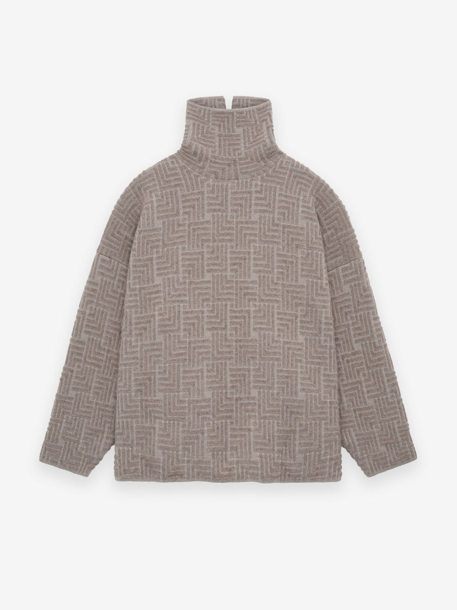 Wool Jacquard High Neck Sweater - Fear of God