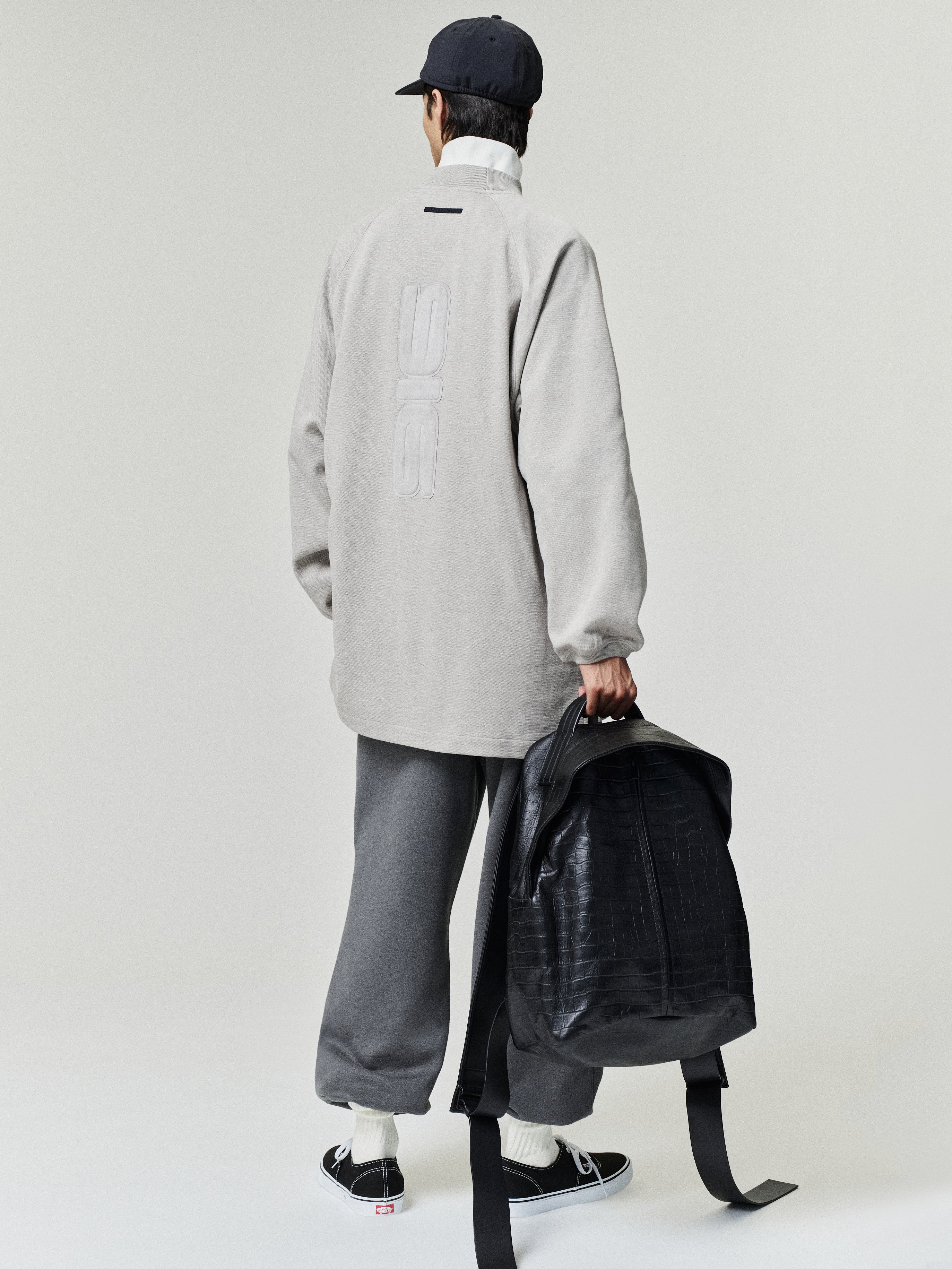 Pique 90s Relaxed Mockneck Raglan LS Tee – Fear of God