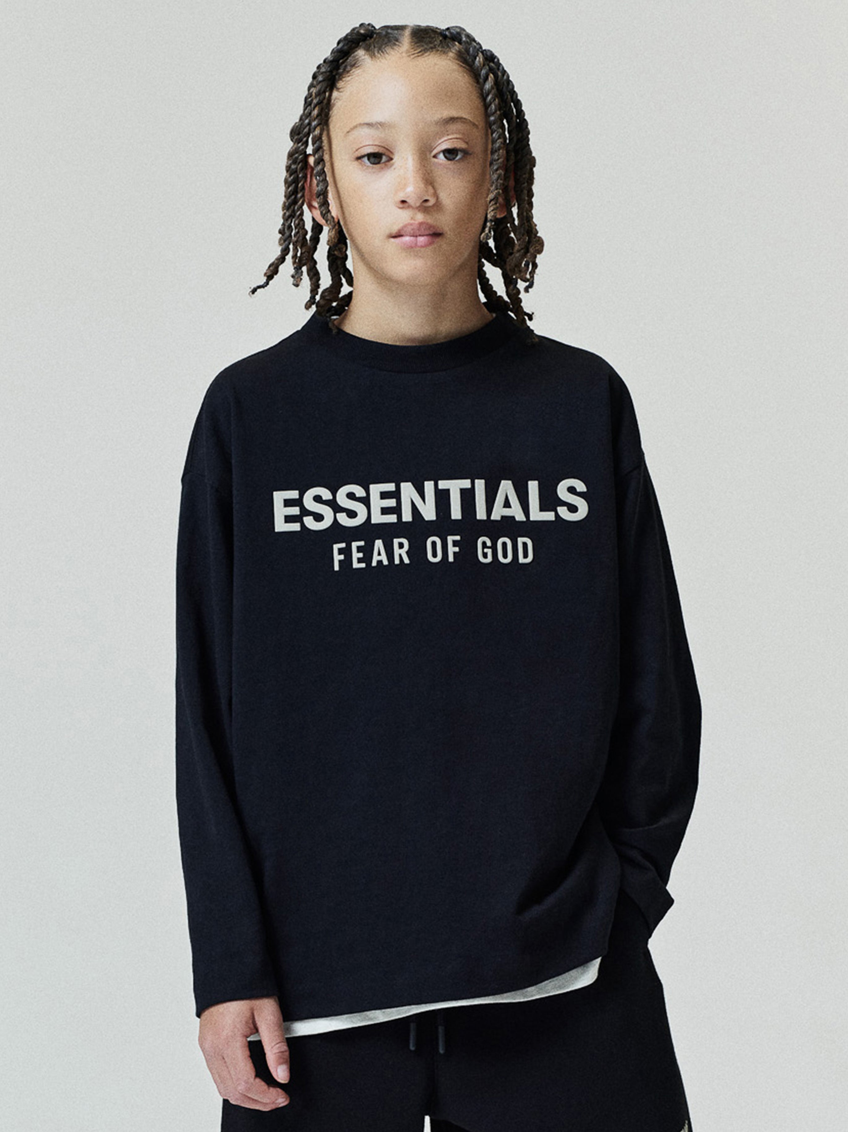 Kids Essentials FW26 Classic Long Sleeve Tee – Fear of God