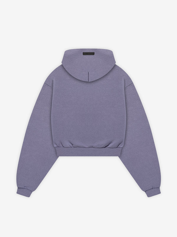 Womens Fleece Cropped Crewneck